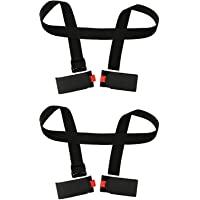 2 Esquí Correa Ajustable Poliéster Esquí de Hombro para Snowboard Esquíes- – Bastones de Esquí y – Botas de Esquí